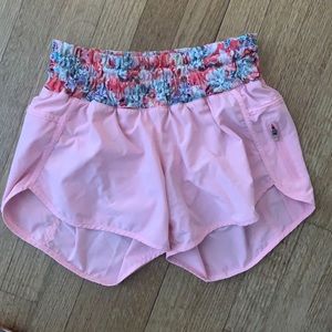 Pink lulu lemon tracker shorts